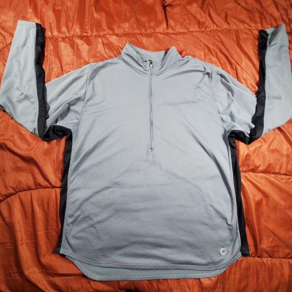 Nike Sphere Men's Team Jacket Size XXL Black & Grey Color-Block‎ Half Zip